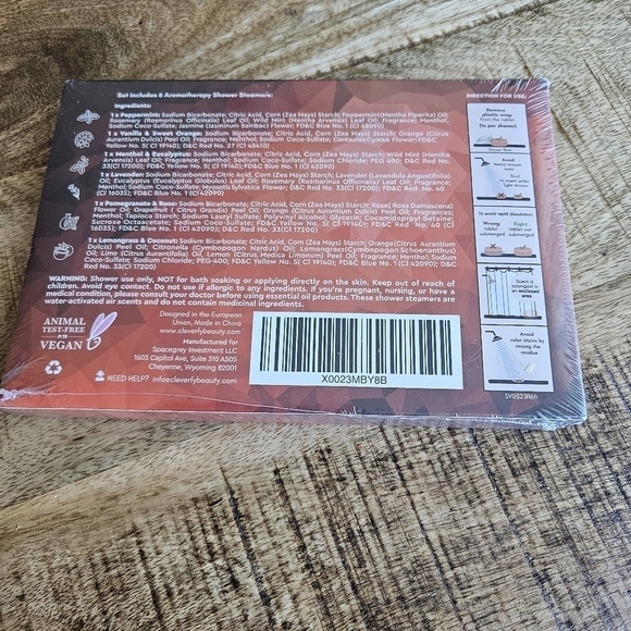 Shower Steamers by Cleverfy 6 Aromatherapy Shower Bombs NWT - Picture 3 of 4